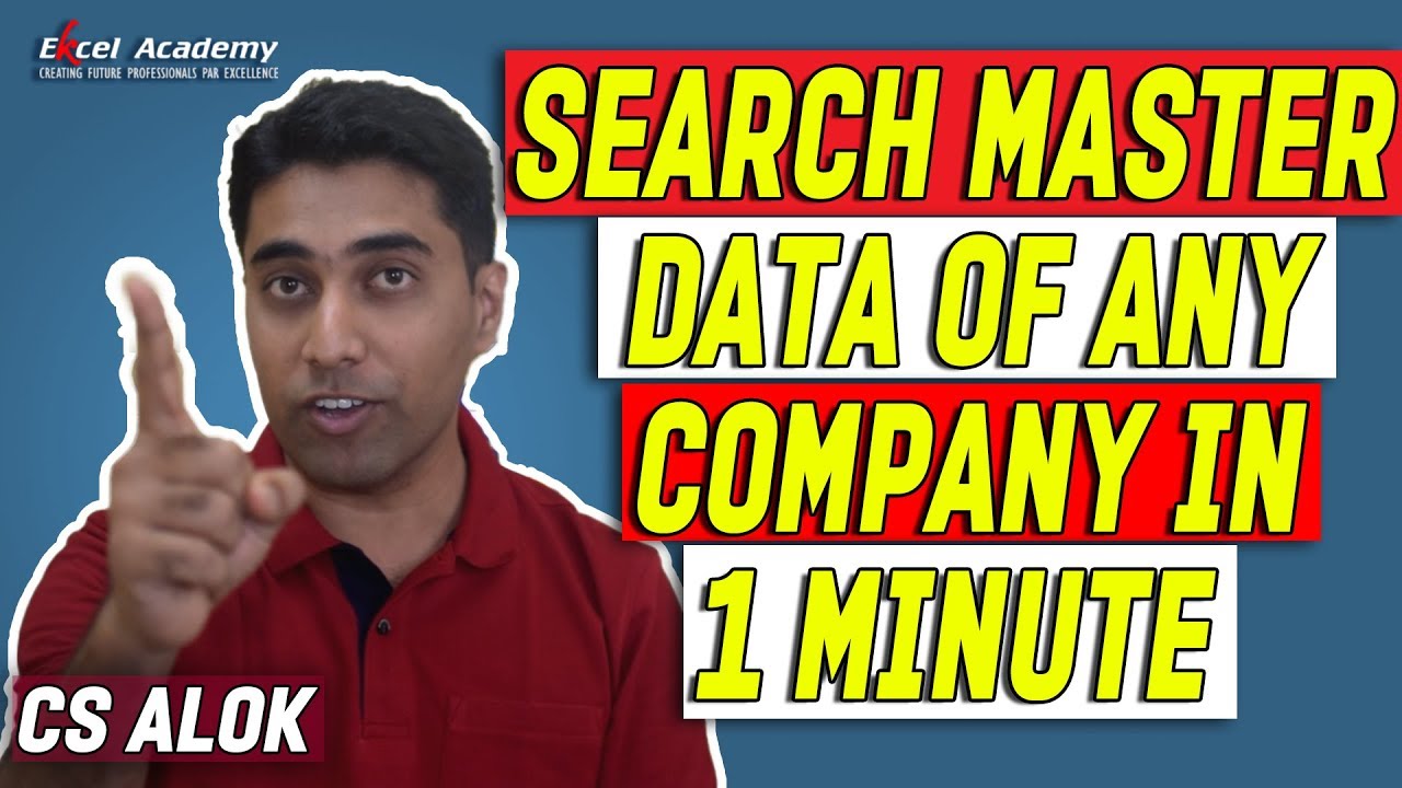 Indian Company Search in 1 Minute on MCA Website