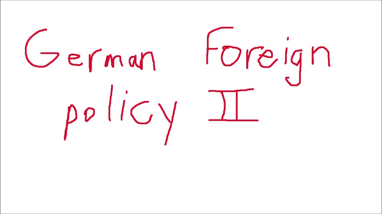 German Foreign Policy II