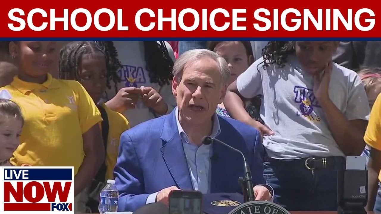 Texas Gov. Greg Abbott signs school choice bill into law  | LiveNOW from FOX