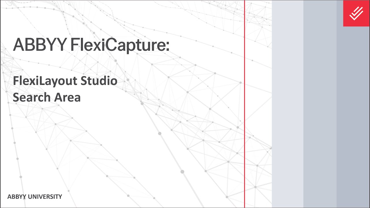 ABBYY FlexiCapture Explainer: FlexiLayout Studio - Search Area