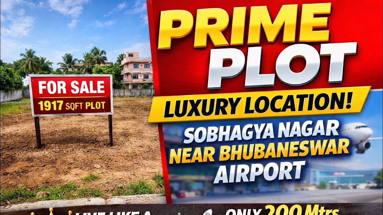 🚨 Bhubaneswar Prime Land Deal! Small Resale Plot at Sobhagya Nagar Near Airport Road