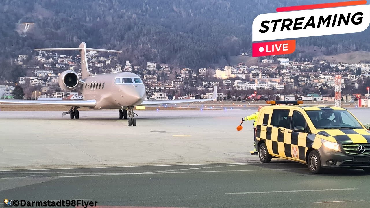 ✈️Innsbruck Airport Live | Planespottin | #d98flyer #innsbruck #planespotting