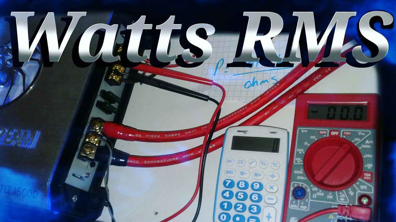Asi Calcule Los RMS De Mi Amplificador