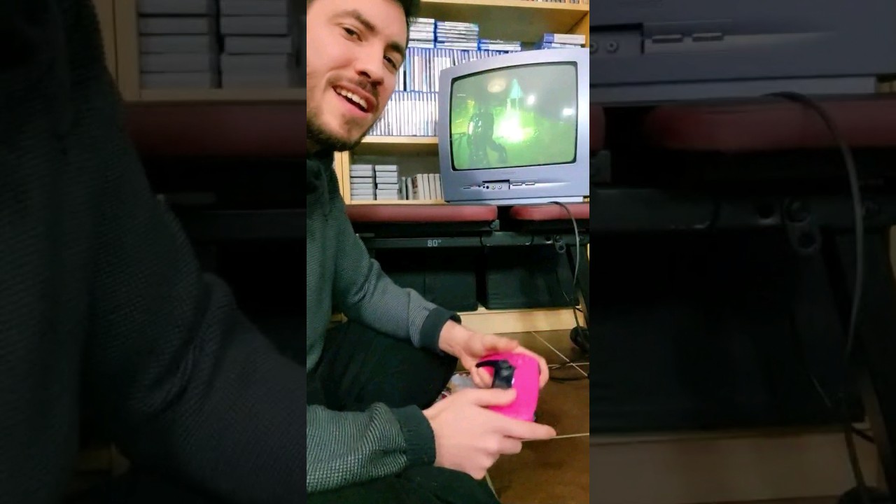 Jouer à la PS5 sur une télé cathodique 