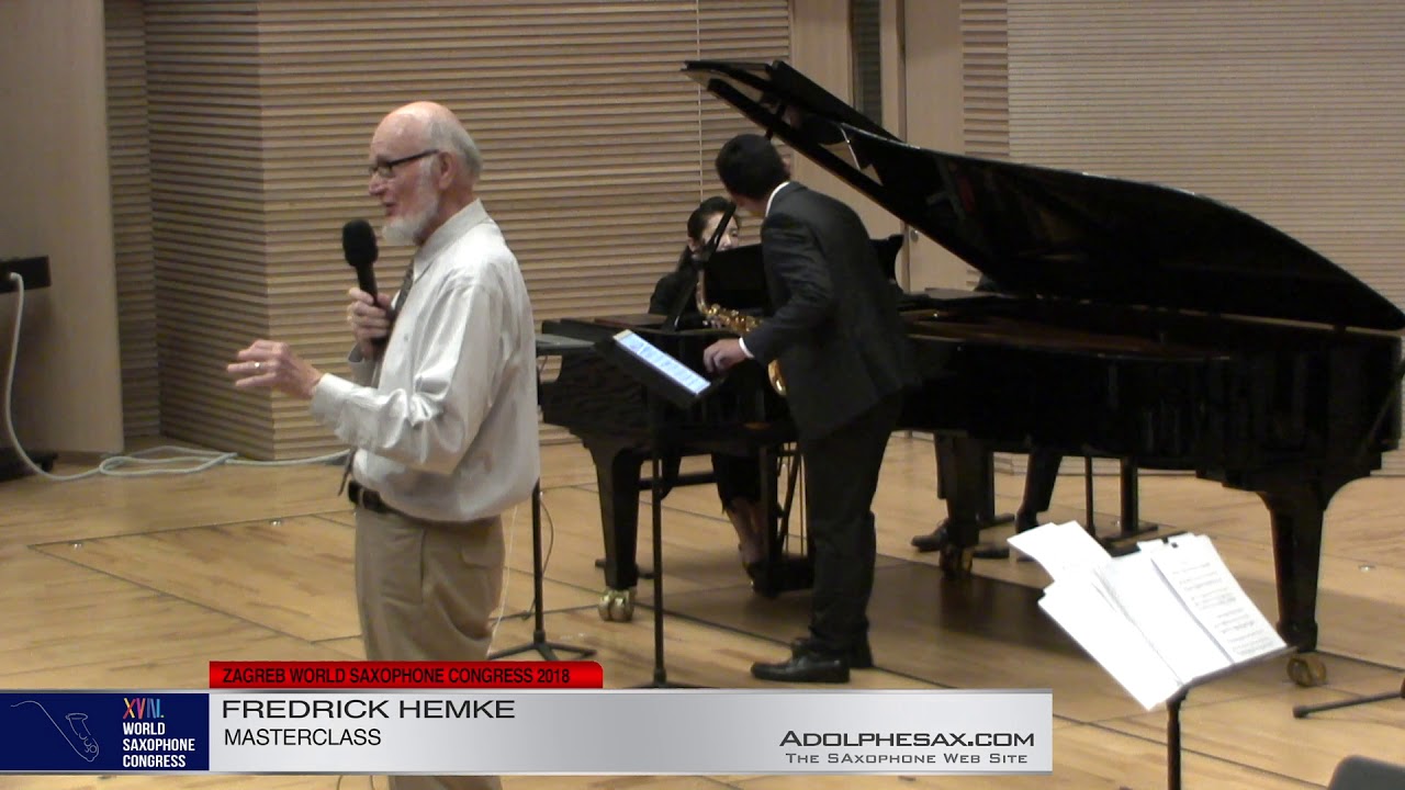 FREDERIK HEMKE   Masterclas   XVIII World Sax Congress 2018 #adolphesax