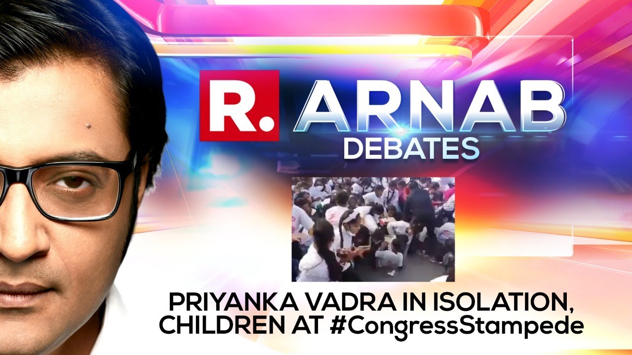 Arnab Confronts Congress Bareilly Leader After Stampede Involving Children At Party's Event