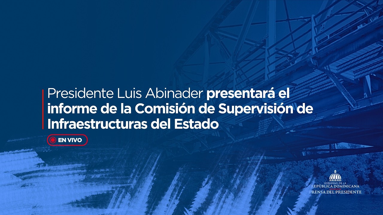 🔴EN VIVO | Presentación del informe de la Comisión de Supervisión de Infraestructuras del Estado