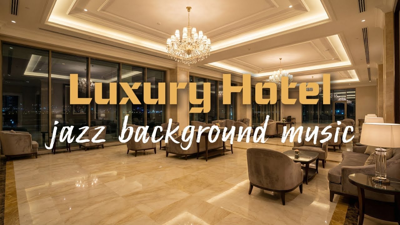 LUXURY HOTEL LOBBY JAZZ | ELEGANT SMOOTH BACKGROUND MUSIC 1 HOURS