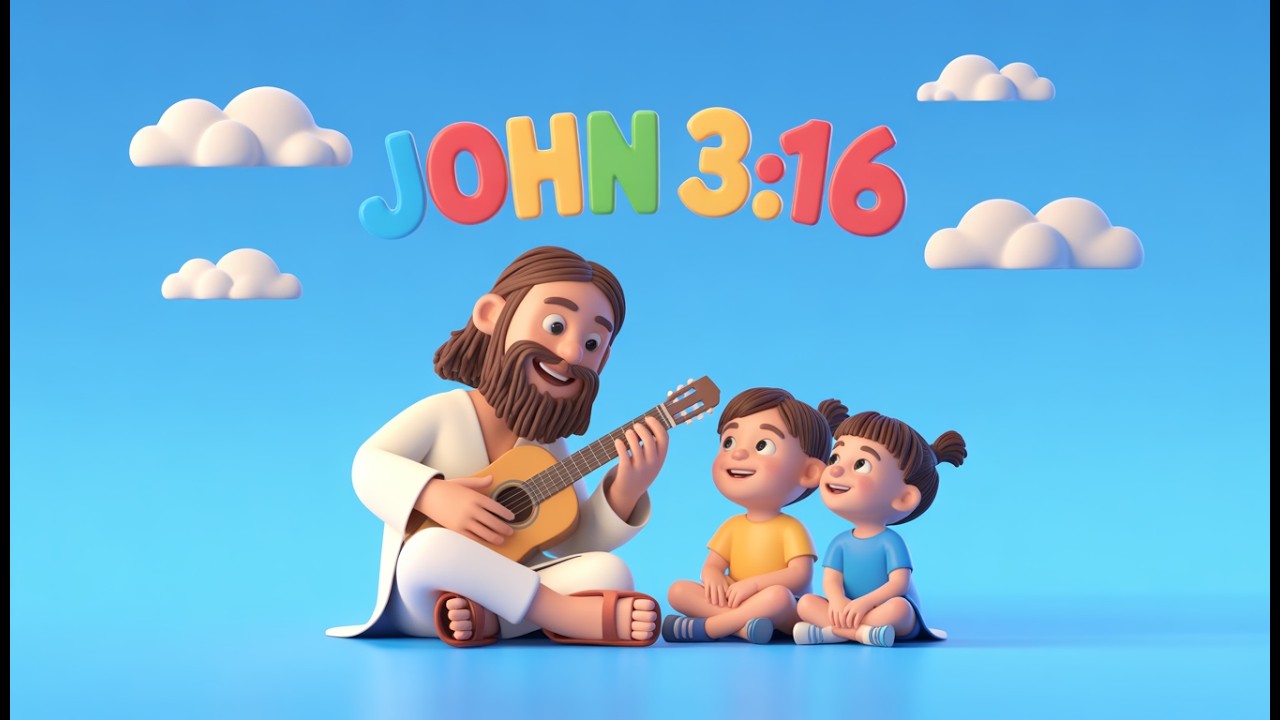 God Loves Everyone – Fun Kids Song | John 3:16 Animated