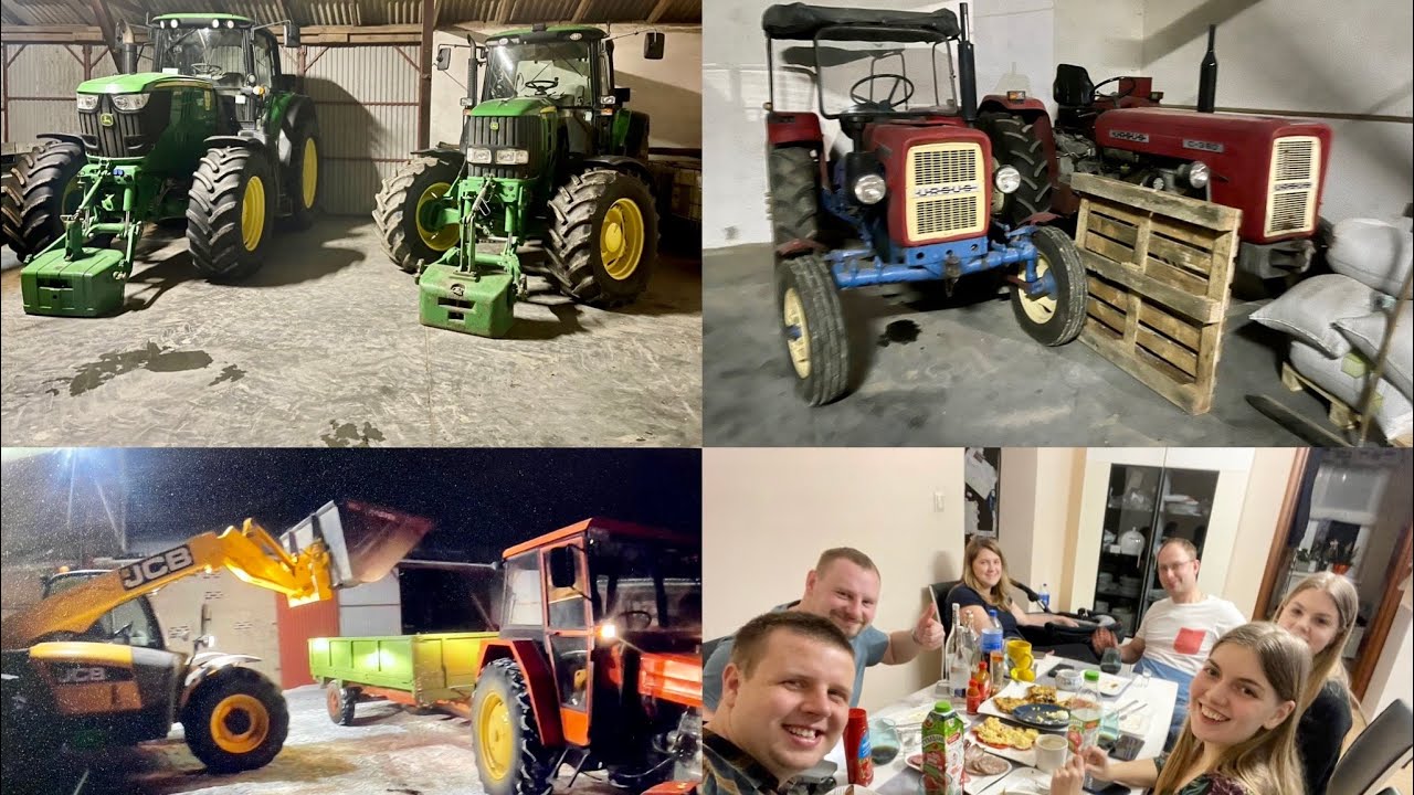 #436- Odwiedziny u WojKep'a! Luźny vlog na jego gospodarstwie! 3x John Deere 3x Ursus 1x JCB