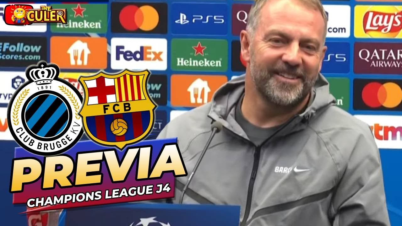 RUEDA PRENSA HANSI FLICK & LEWANDOWSKI: CLUB BRUGGE v FC BARCELONA