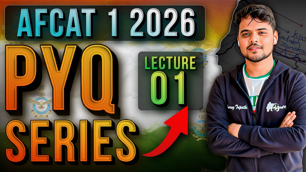 AFCAT 1 2026 Static GK . AFCAT GK PYQ Series Lecture 1.