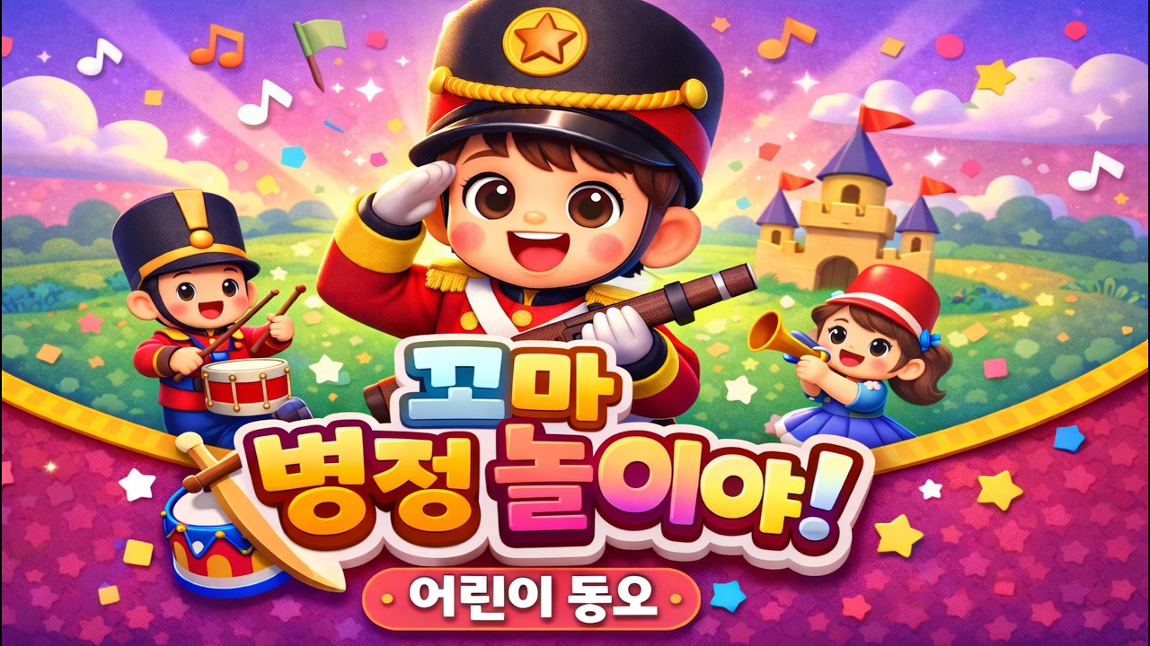 꼬마 병정 놀이 🎵 씩씩하게 행진해요! | 신나는 어린이 동요