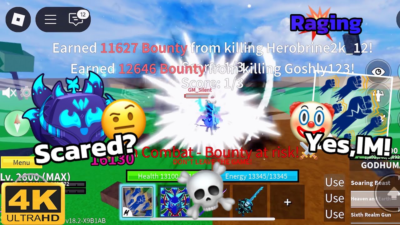 Kitsune Bounty Hunt!💀💔 || Update 27 Blox Fruits ||