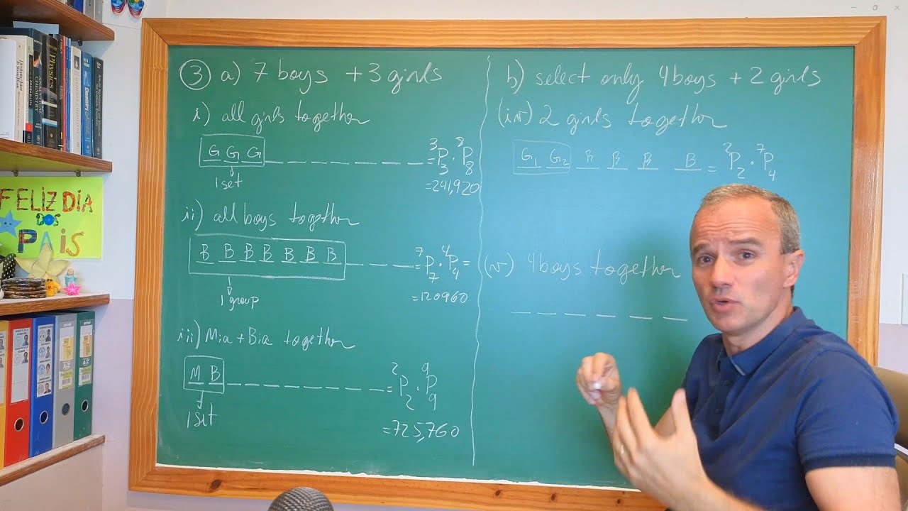Statistic Series - Problem 3: How many ways to select boys and girls with restriction