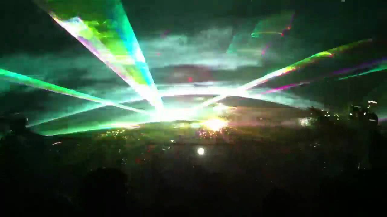 Lasershow im Moef GaGa (Lloret de Mar) 2011