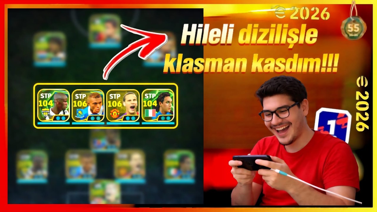HİLELİ DİZİLİŞ İLE KLASMAN MAÇI (Efootball Mobile 2026)#efootball2026