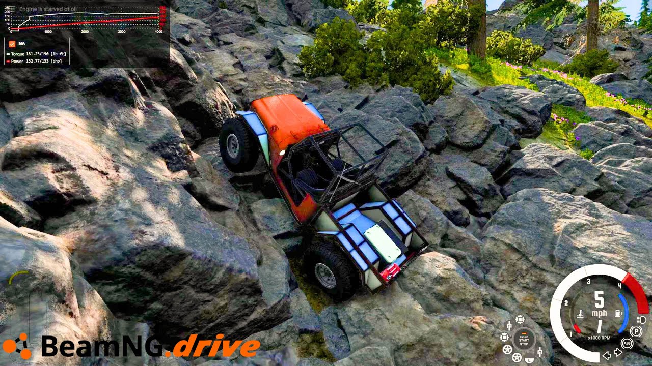 Extreme Off-Road Rock Crawling in BeamNG.Drive – Insane Terrain!