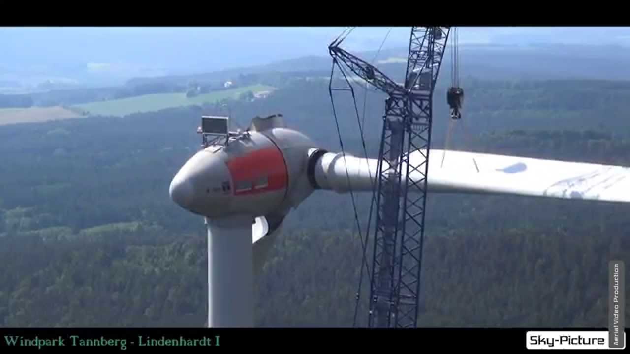Torre Eólica a ser montada (Windpark + Tannberg-Bayern) ENERCON