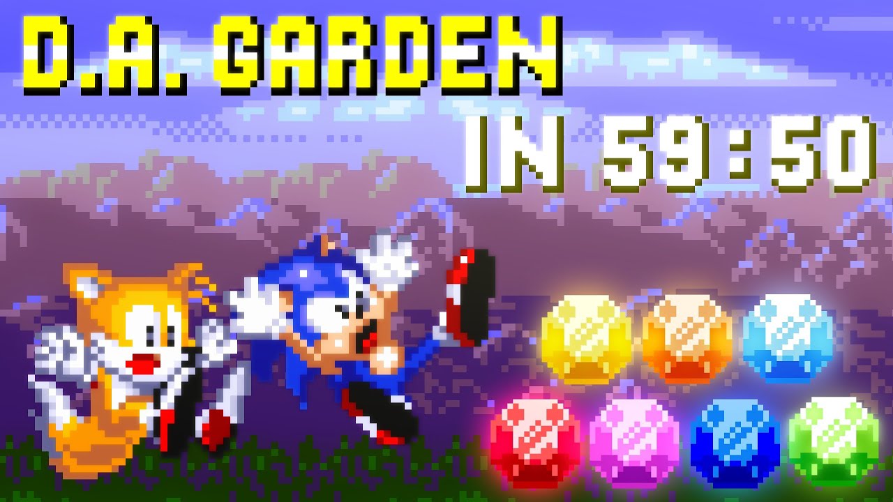 [TAS] Sonic 3 D.A. Garden as Sonic & Tails in 59:50 (All Emeralds)