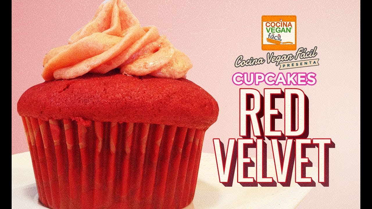 Cupcakes red velvet - Cocina Vegan Fácil