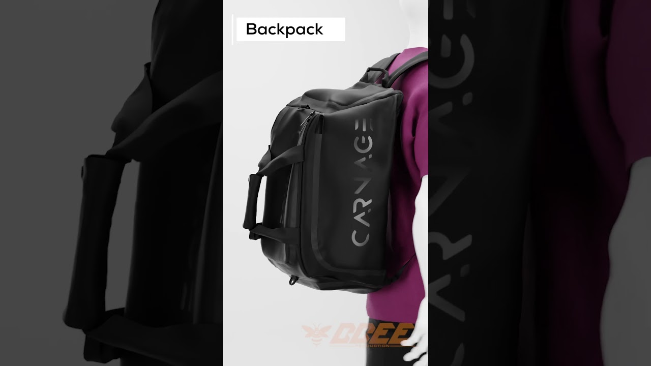 Hybrid Duffel Bag for Carnage | 3D Product Animation #blender3d #aftereffects #3dproductanimation