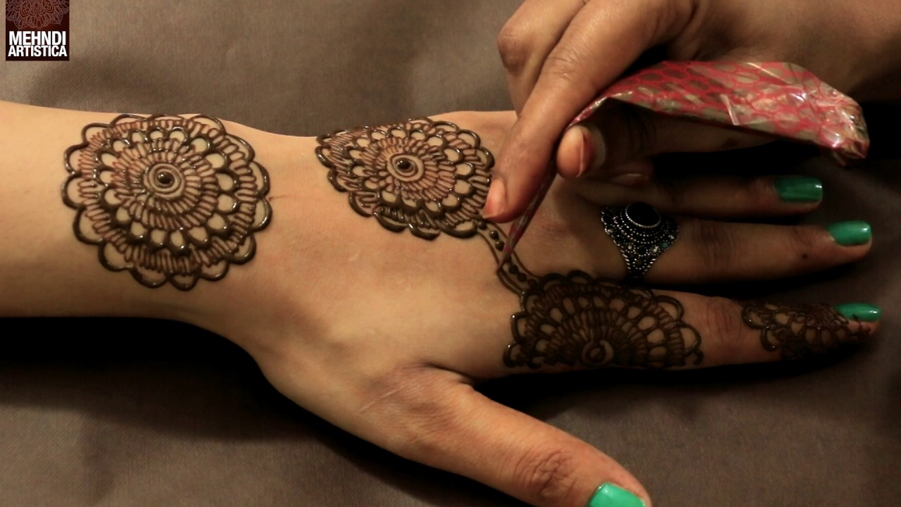 Gol Tikki Design Mehndi For Beginners | Step By Step Mehendi Designs for Hands