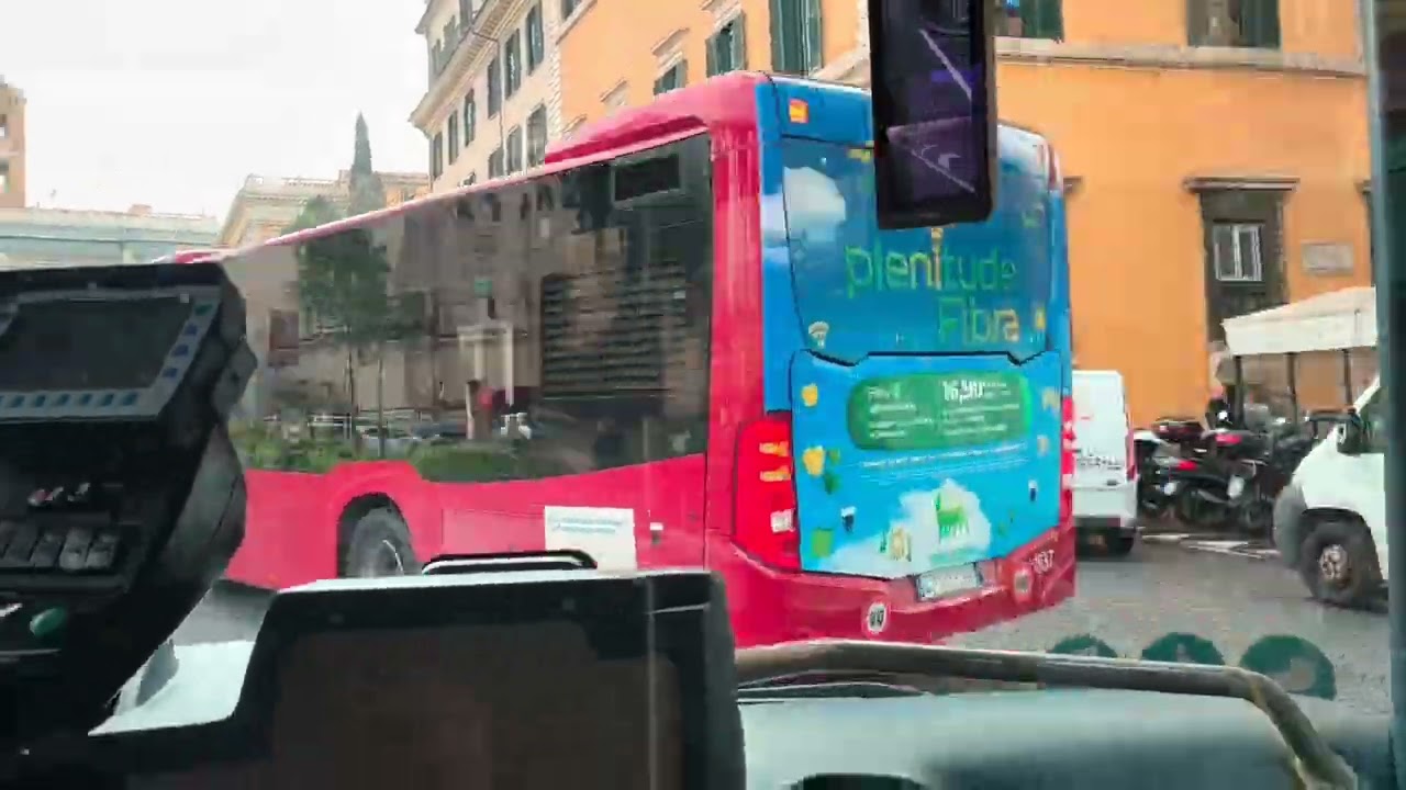 🇮🇹 BUS JOURNEY (TIMELAPSE) | ATAC Roma H: Termini (MA-MB-FS) - Dei Capasso