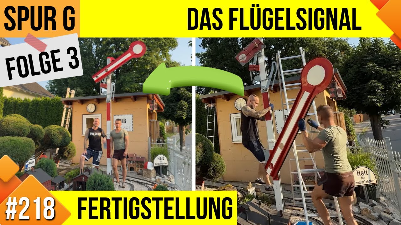 Unsere LGB Gartenbahn #218, Das Flügelsignal, Teil 3: Farbe und Fertigstellung