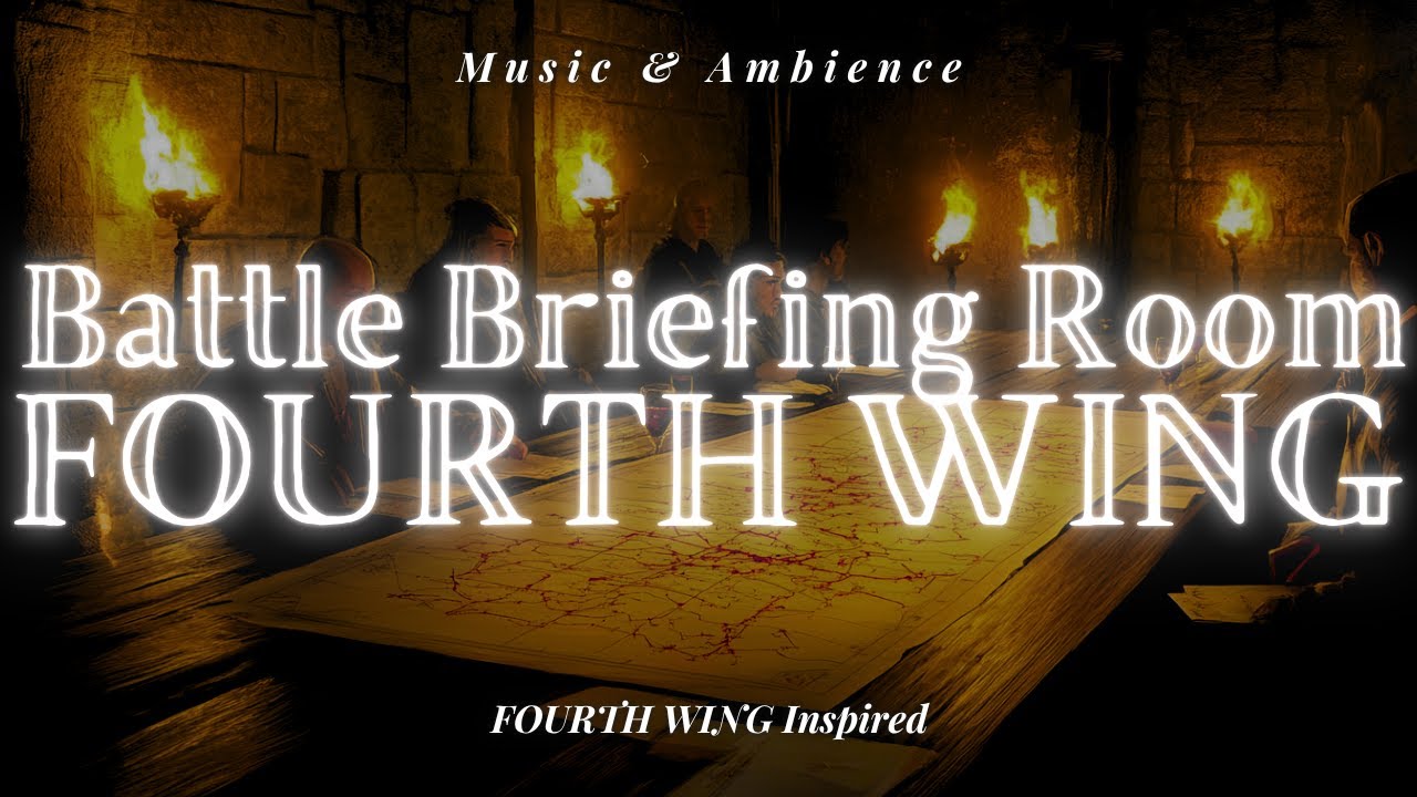 FOURTH WING: Battle Briefing Room | Fantasy Ambience for Reading (4K Fourth Wing Inspired)