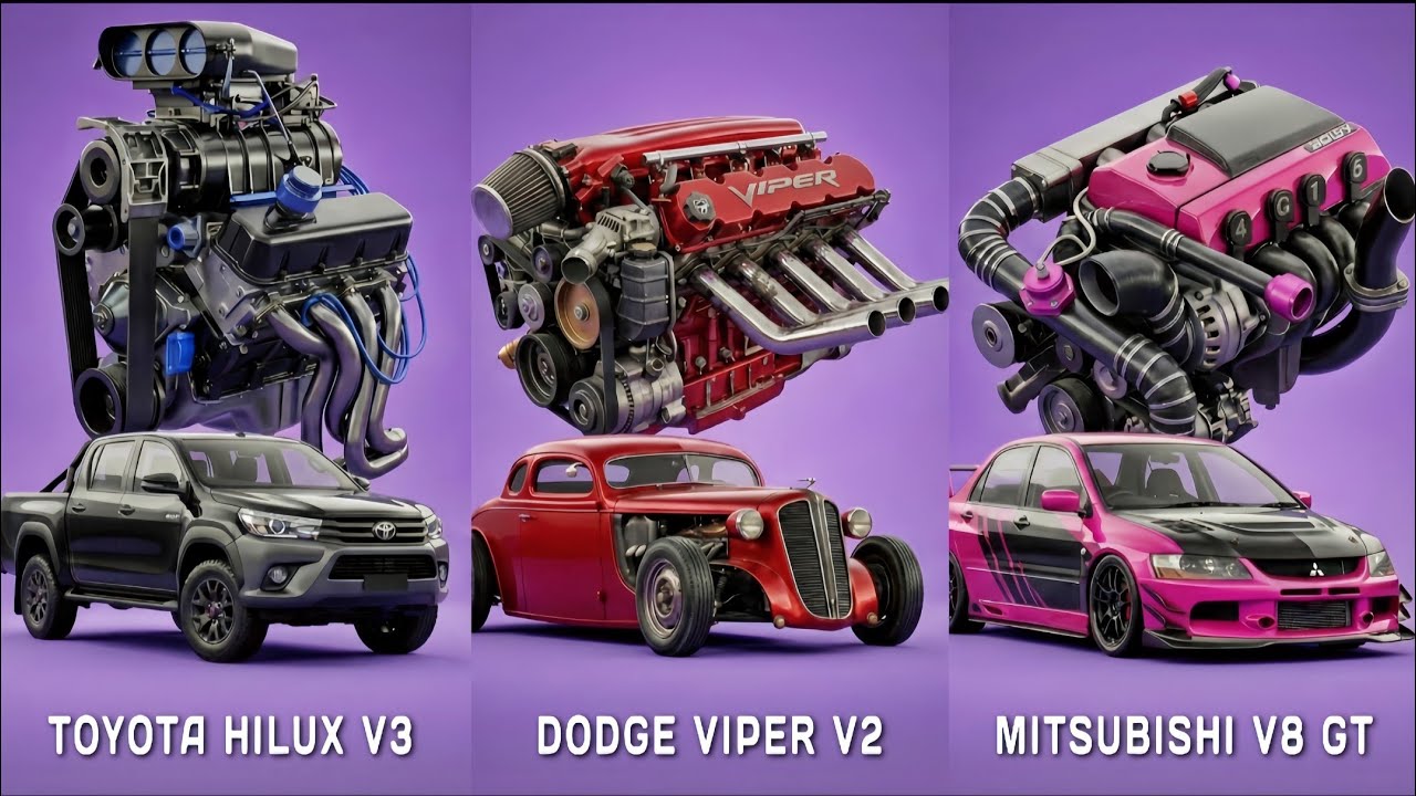 V4 Viper vs 4G63 vs Turbo-GR Ultimate Engine Swap Battle