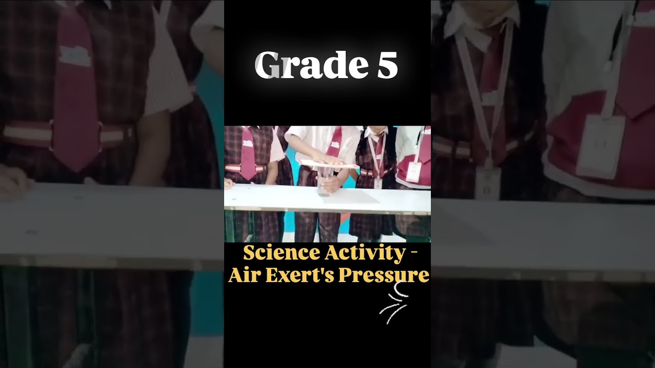 Grade 5 Science Activity On Air Exert's Pressure #cbseschool #activity #learning #science #fun #air