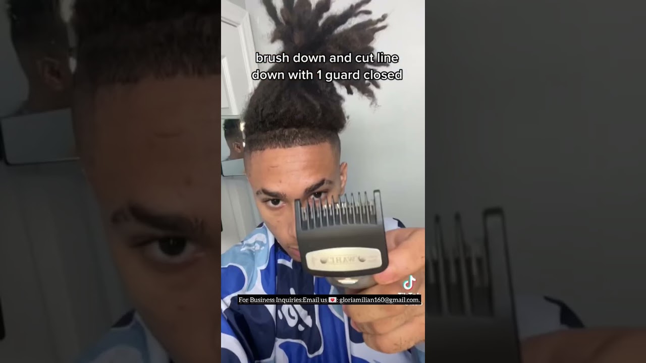 Self- Cut Tutorials for Hightop Locs #shorts #locs_18 #dreadlocks