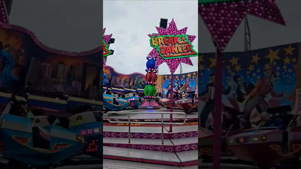 New Break Dancer Ride at Braunschweig Rummel 2025! 💥 Crazy Spins & Lights! 🎢