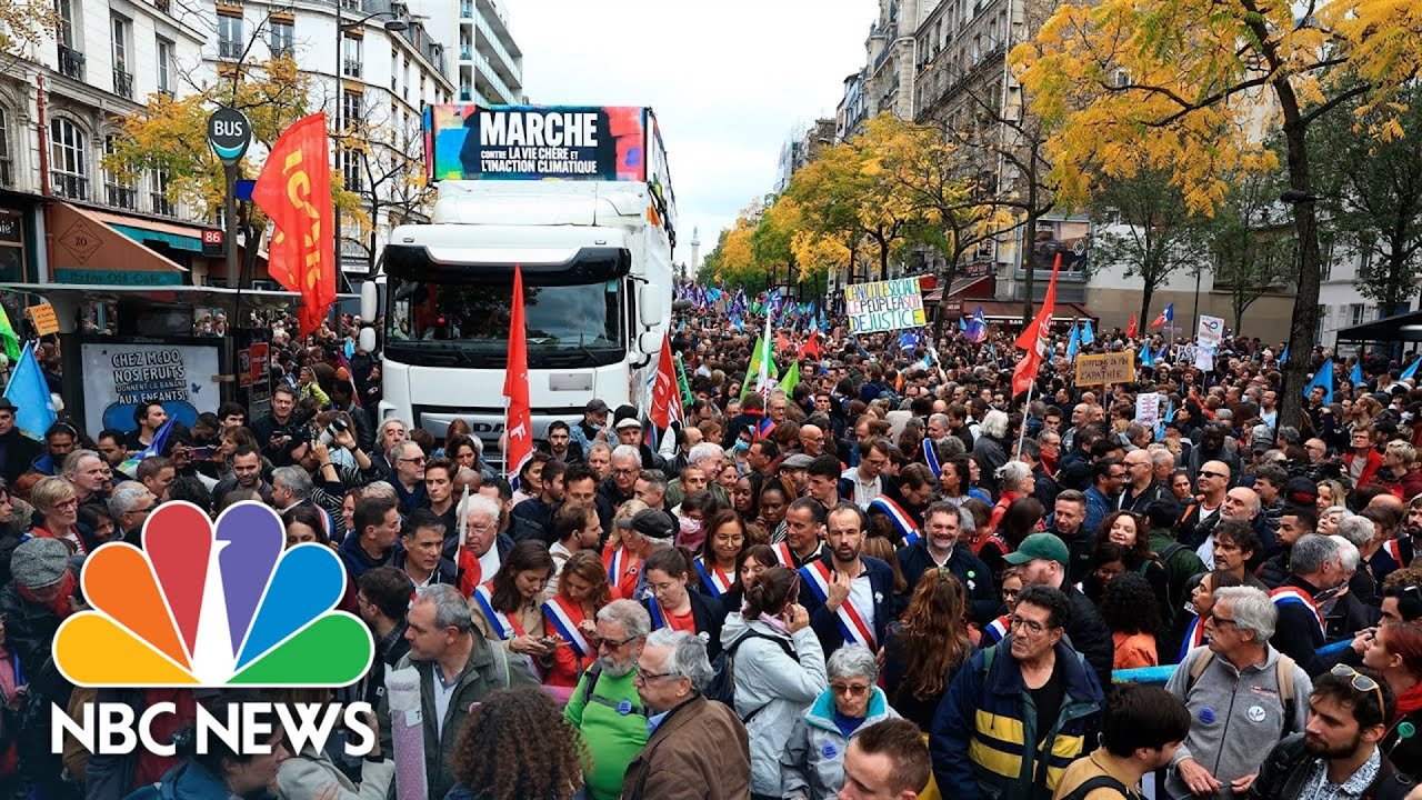 Thousands March Against Inflation, Climate Inaction In Paris