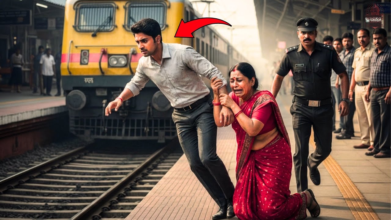 রেললাইনে মরতে যাচ্ছিল এক ছেলে… এক কোটিপতি নারী তাকে বাঁচালেন, তারপর যা ঘটল—মানবতা কেঁদে উঠল।