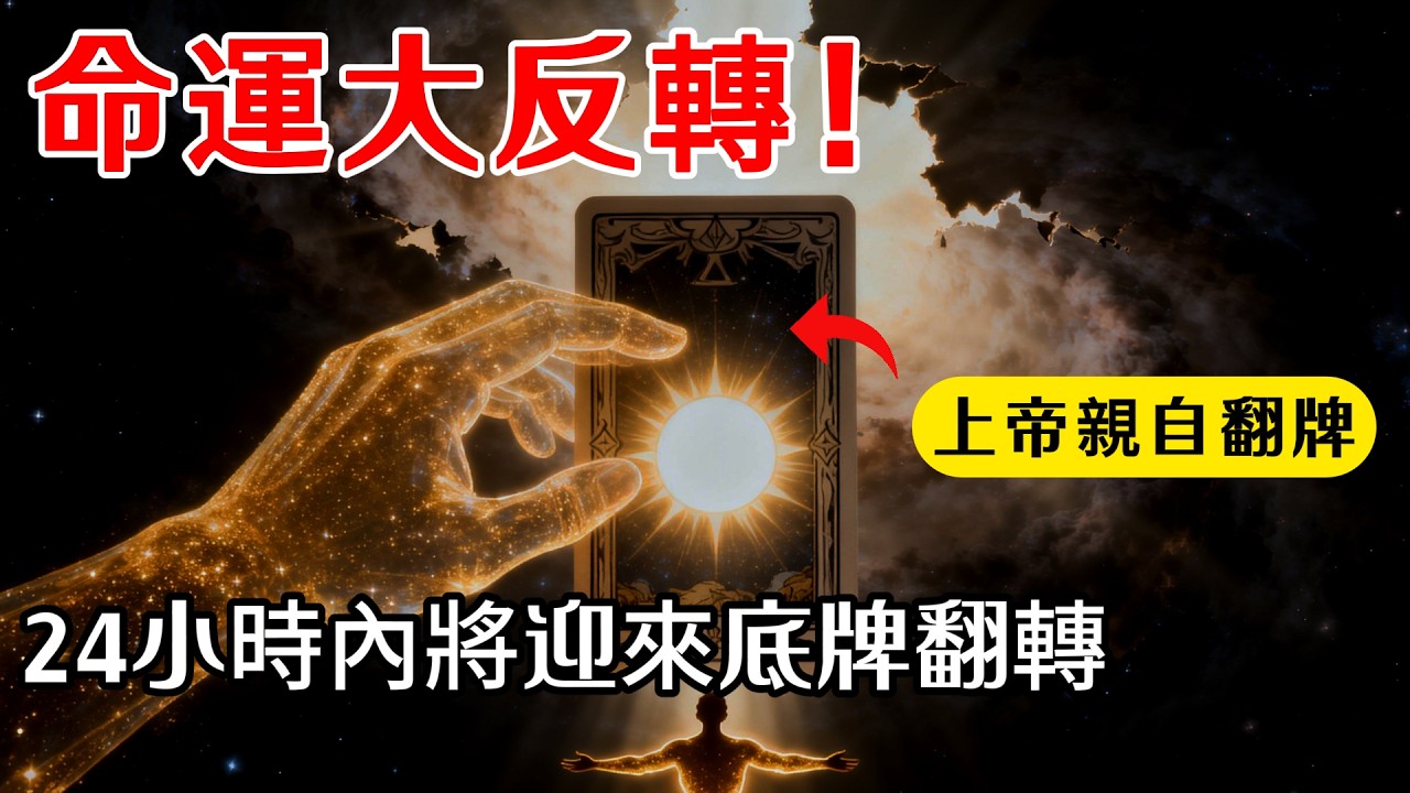 【天選之人】上帝親自翻牌！未來24小時，原本處於劣勢的你將迎來底牌大翻轉，這是你這一生最重要的命運拐點！