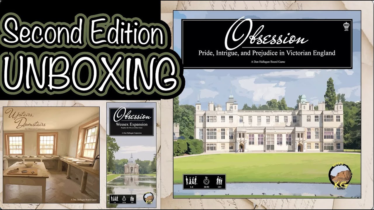 Obsession 2nd Edition + expansions - Unboxing