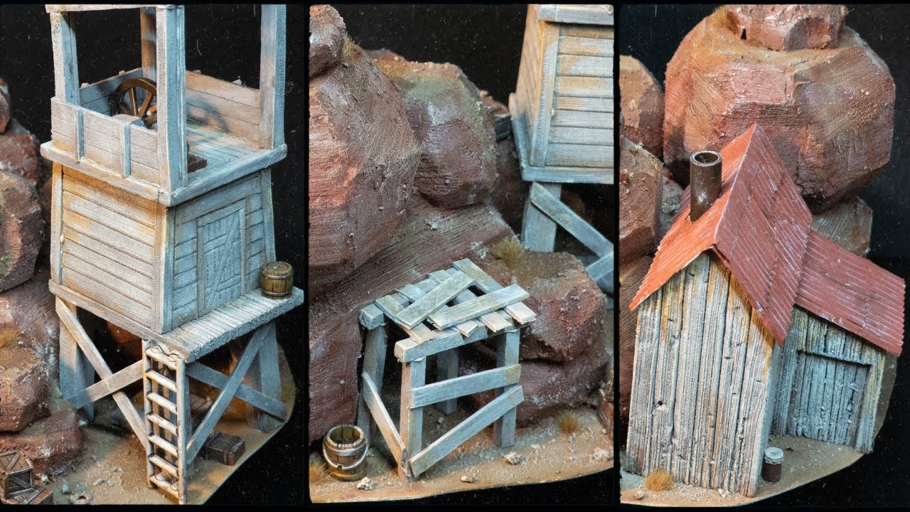Cómo hacer MINA ABANDONADA Escenografía FAR WEST para Wargames y Rol