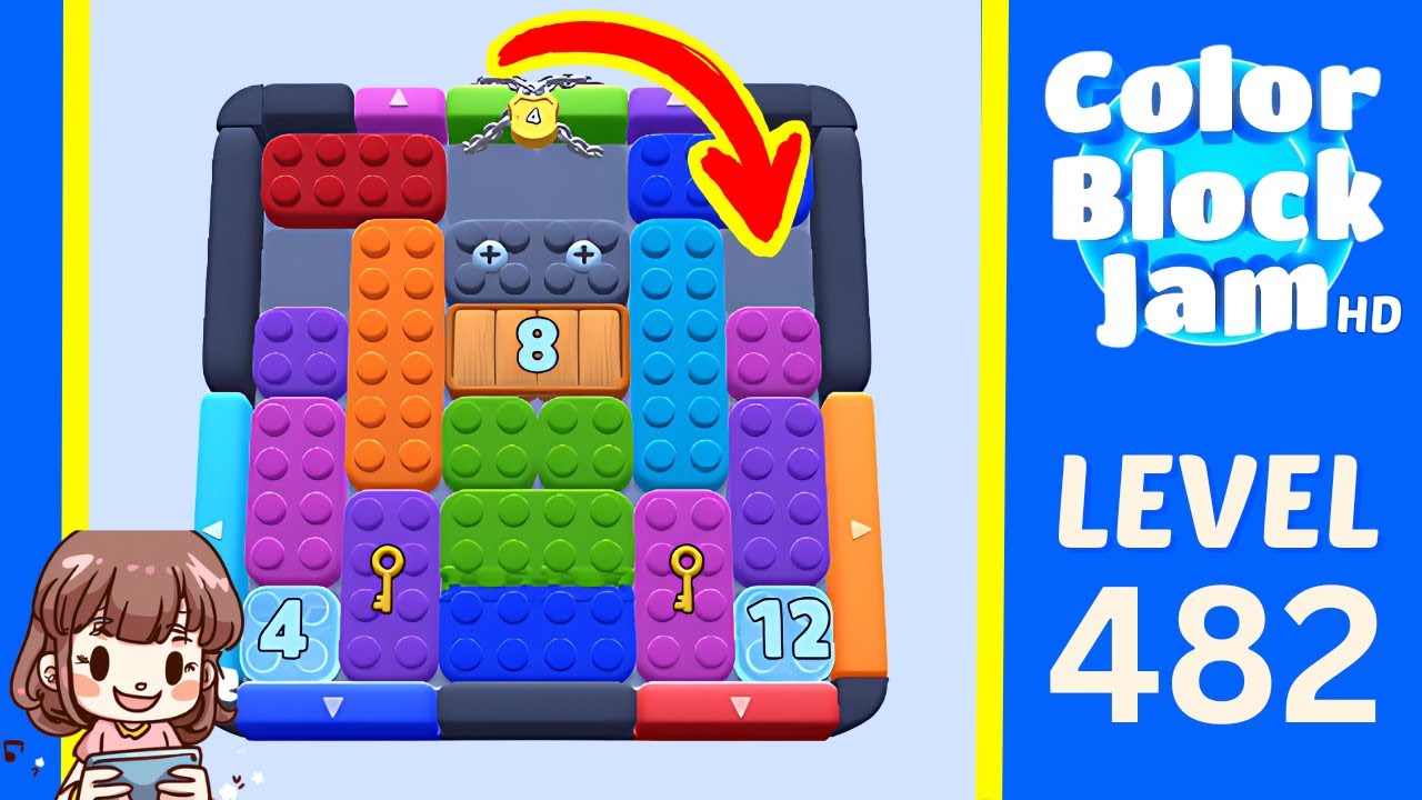 Color Block Jam Level 482 Solution Walkthrough