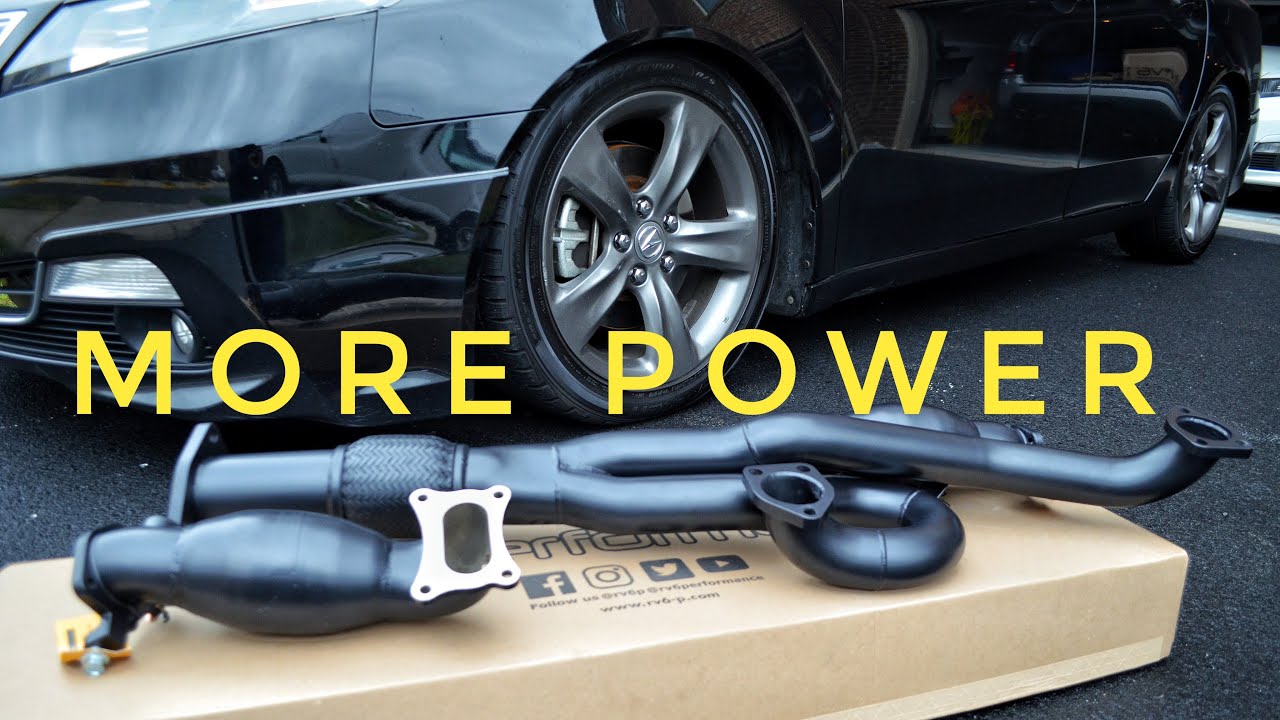 Acura TL RV6 High Flow Cat и Rv6 JPipe Longtube | До и после