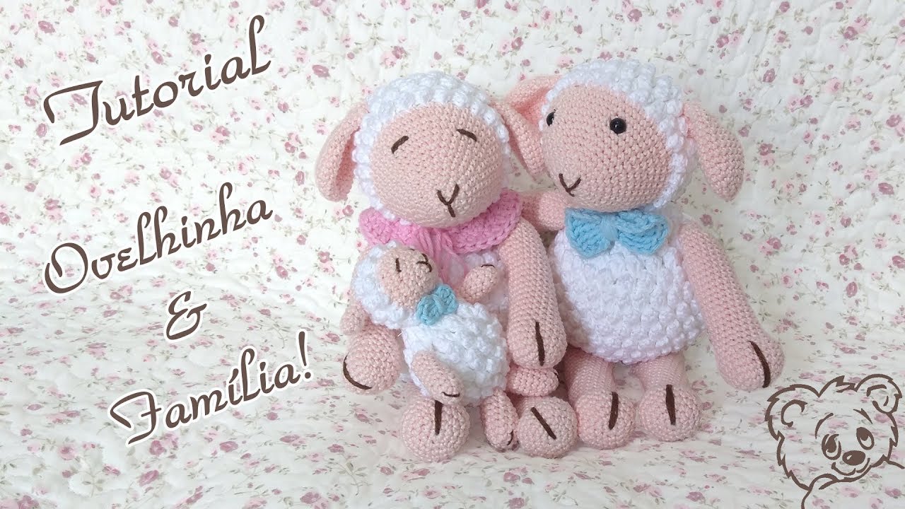 OVELHINHA AMIGURUMI  -  PARTE 01  -  por @ArteeManhaKids