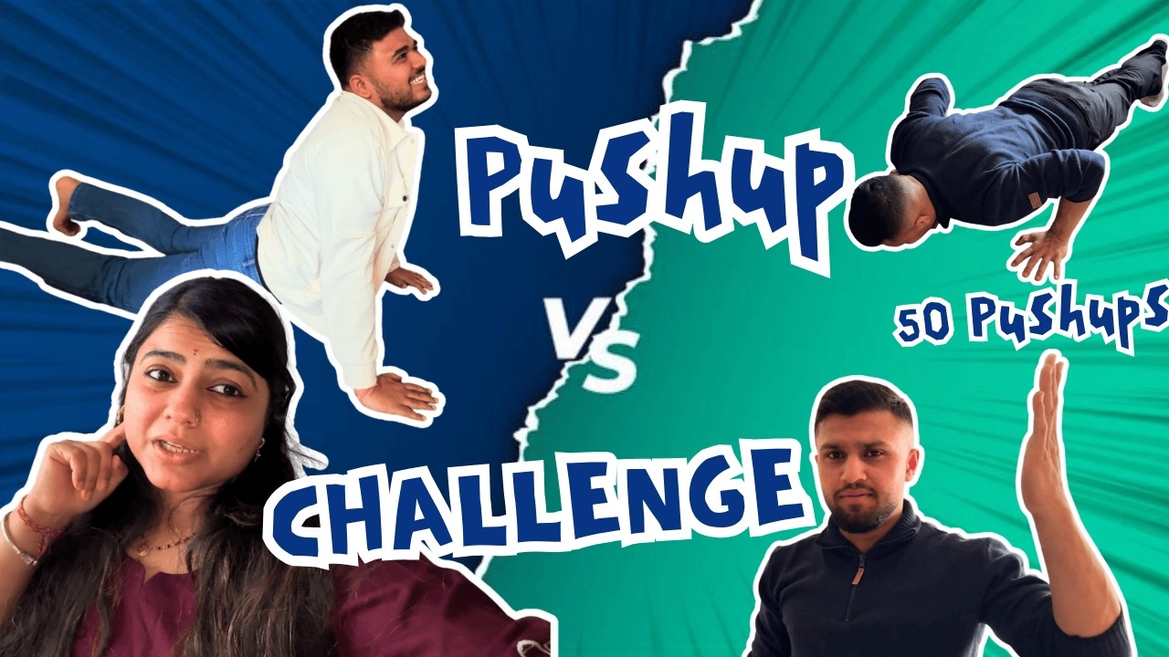 Push-Up Challenge at Home 💪 | Hiren Did Only 2 😭 | Vlog 23