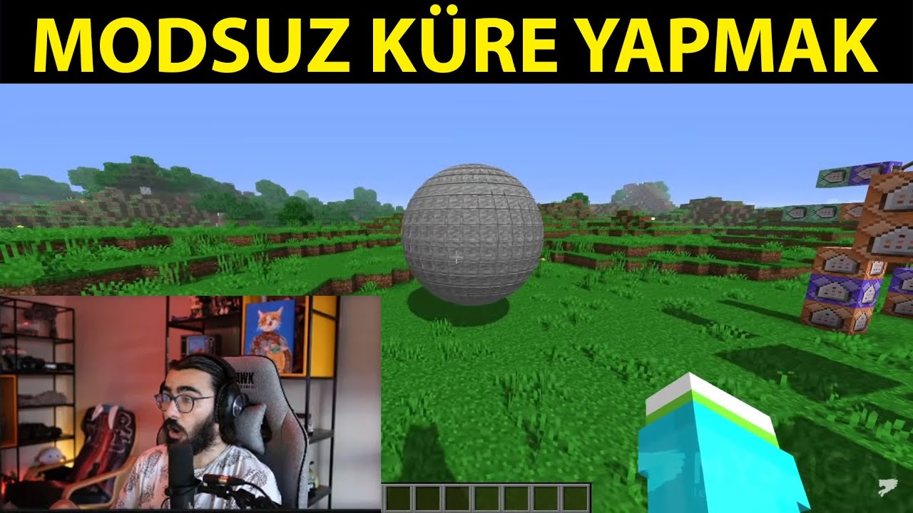 Videoyun-Minecraft'ta Modsuz Küre Yapan Adamı İzliyor