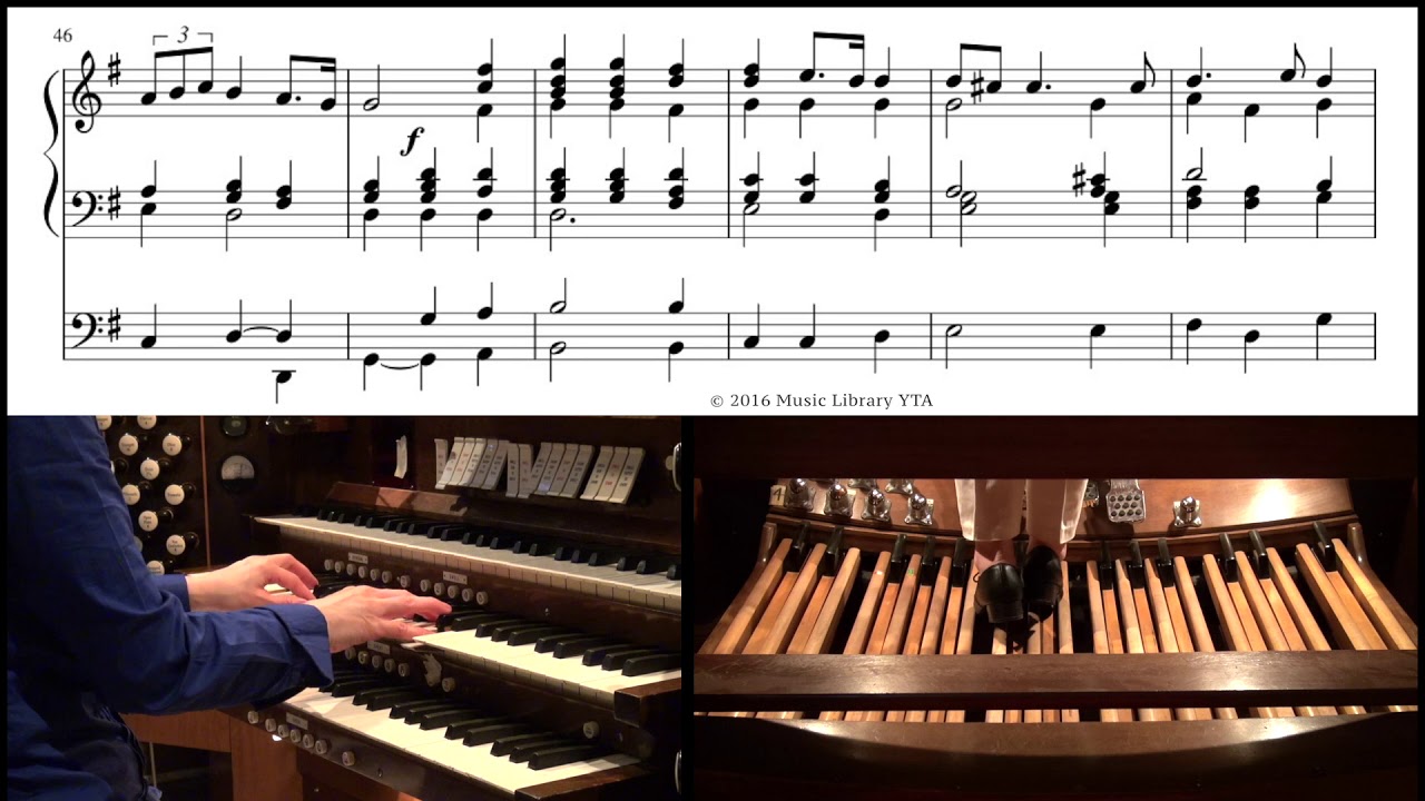 G.F. Handel, Largo from Xerxes "Ombra mai fu"  Pipe Organ (Sheet music 楽譜) ヘンデルのラルゴ, パイプオルガン