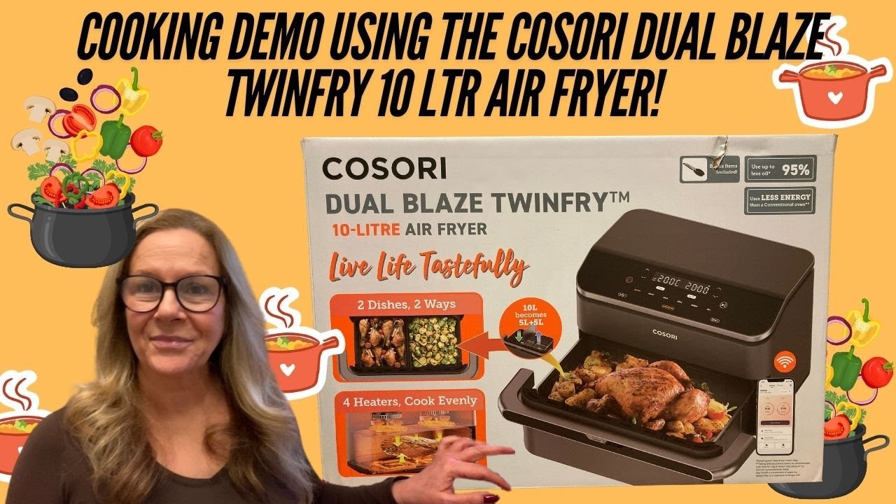 🫑 BEATING THE CHRISTMAS BULGE! MEDITERRANEAN DIET DISH IN THE COSORI DUAL BLAZE TWINFRY AIR FRYER 🍣
