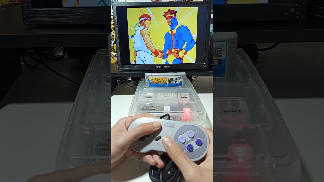 HACK 'MADE IN TAIWAN' COM X-MEN vs. STREET FIGHTER DE SNES #supernintendo #videogames #retrogaming