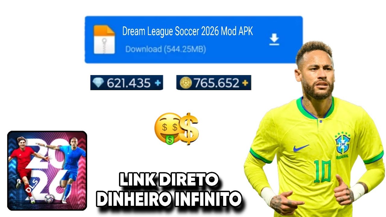 CORRE! DLS 26 MOD APK DINHEIRO INFINITO ATUALIZADO LINK DIRETO 