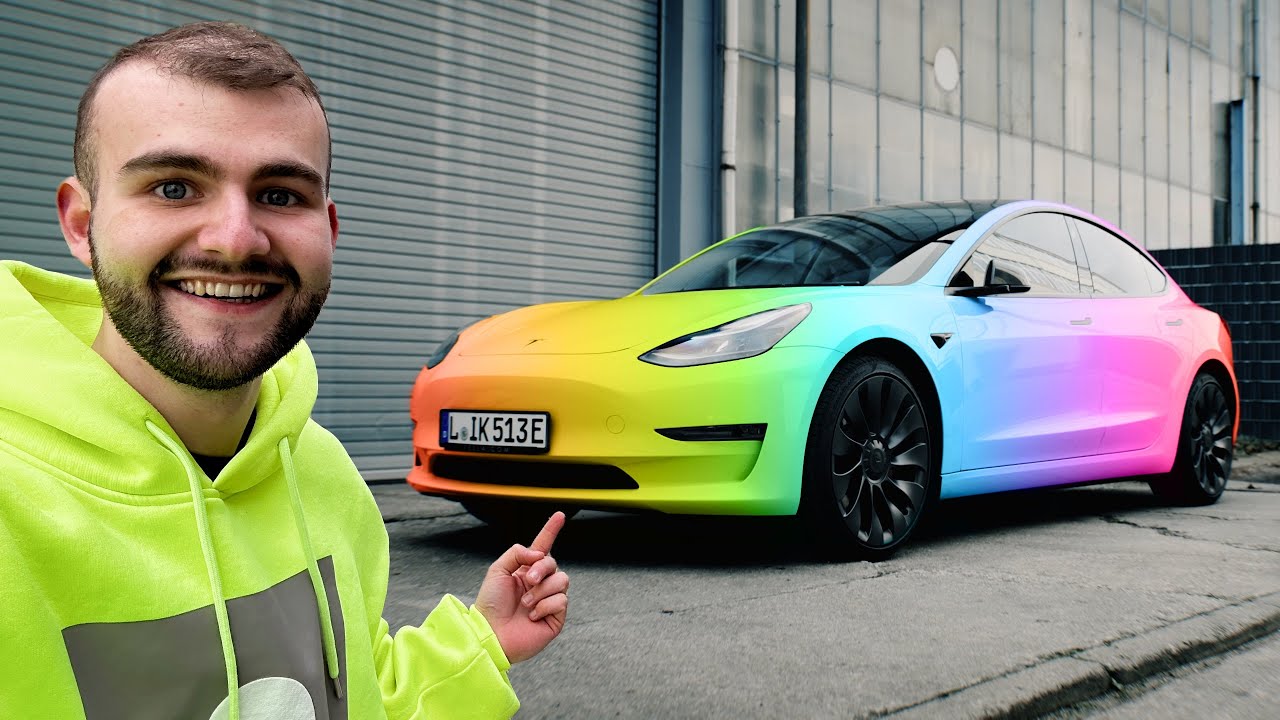 Mein Tesla Model 3 bekommt eine neue Farbe! 😳 (Tesla Folierung)
