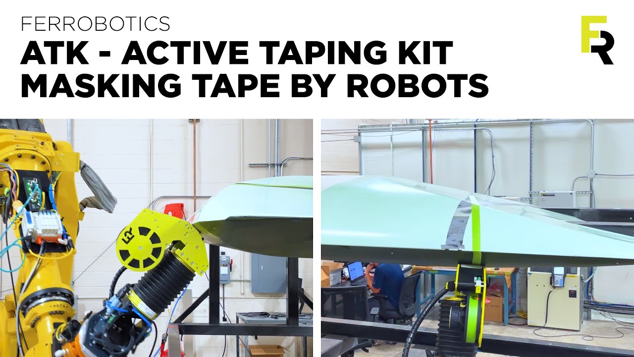 Tool for precision application of masking tape by robots - ATK Active Taping Kit